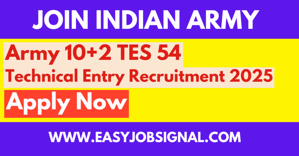Army 10+2 TES 54 Apply Now