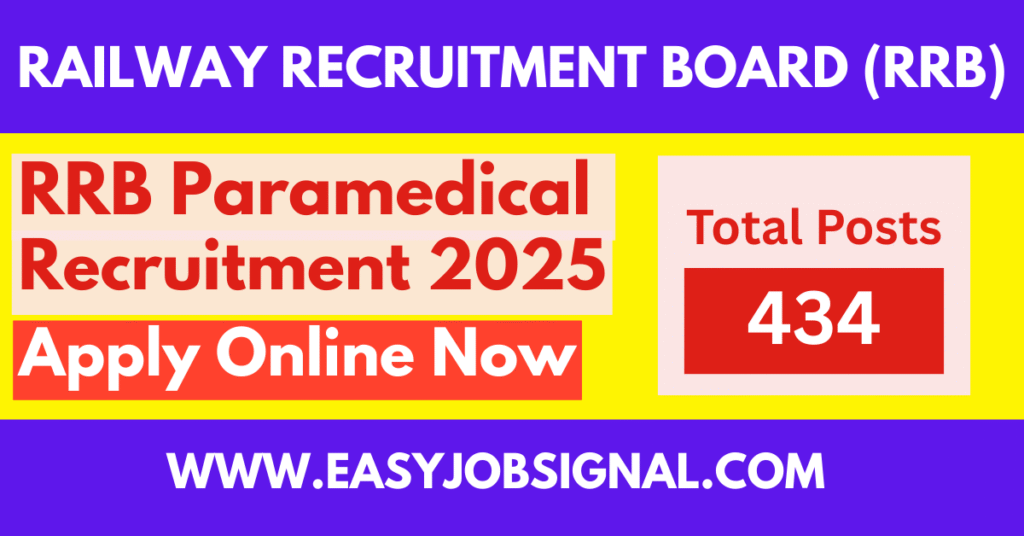 RRB Paramedical Recruitment 2025
